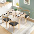 thumbnail image 1 of Kanbani Nordic Style Furniture Dining Table Home Economical Modern Minimalist Dining Table And Chair Set Free Shipping My Lux Decor Round, 1 of 16