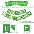 thumbnail image 4 of WarmHaven Green Birthday Decorations, Green and White Happy Birthday Banner, Happy Birthday Decorations for Women Men Girls Boys, 4 of 14
