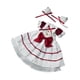 thumbnail image 2 of Disfraz de princesa para muñeca a escala 1/6 para niñas pequeñas, ideal para cosplay de 11,81'' rojo, 2 of 9