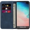 thumbnail image 3 of for Samsung Galaxy S10 Plus Wallet Case,Premium PU Leather Flip Folio Case with Card Slot,Stand Holder and Magnetic Closure TPU Shockproof Interior Protective Case for Galaxy S10+,Navy Blue, 3 of 14