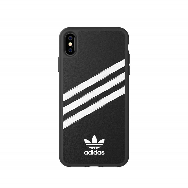 Relatief Clam verwijderen Adidas 3-Stripes Samba Snap Case for Apple iPhone XS / X - Black / White  Stripes - Walmart.com