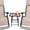Beige, variant on HarmonyStrings Zero Gravity Chairs Set of 2, 3 PCS Folding Zero Gravity Lawn Chair Set with Side Table Cup Holders & Adjustable Headrest, Zero Gravity Lounger for Patio Poolside-Grey