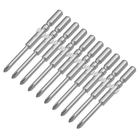 Unique Bargains S2 10 Pcs 5mm Round Shank 60mm Length 3mm PH0 Magnetic Screwdriver Bits