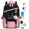 thumbnail image 2 of Mochila de Cosplay Wednesday Addams con carga Usb para ordenador portátil, mochilas escolares grandes, mochila para hombres y mujeres, mochilas de viaje, mochilas de ocio para hombres, 2 of 2