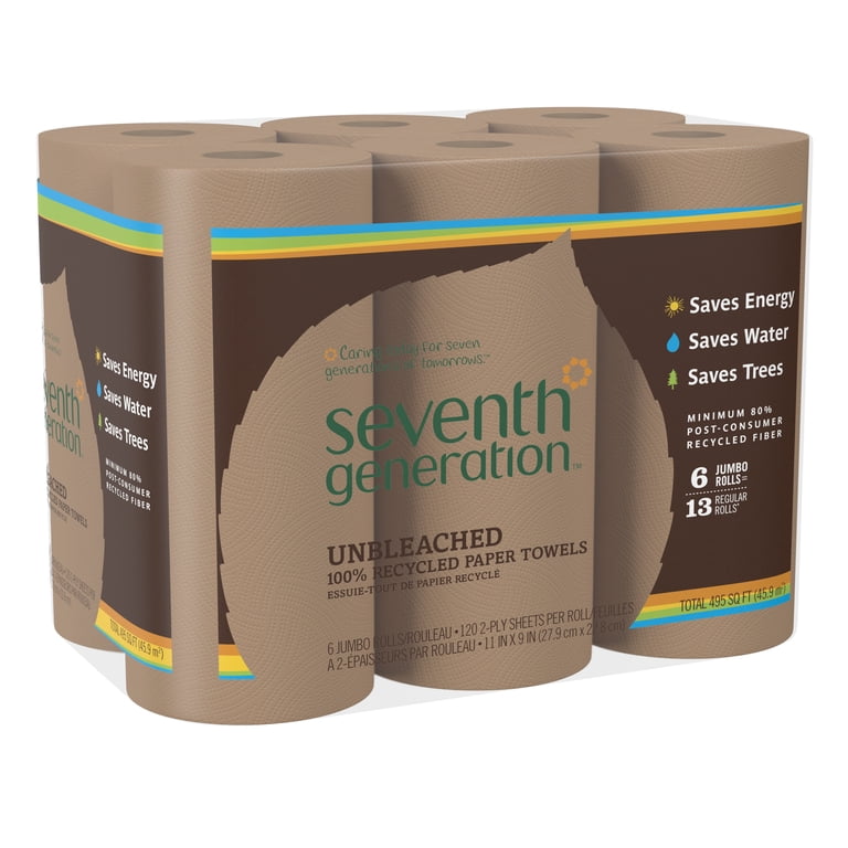 Seventh Generation Natural Unbleached Paper Towels, 6 Pack photo 3