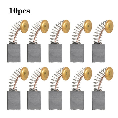 10 PCS Mini Black Carbon Motor Brushes Replacement Spare Parts with 25mm Spring and Copper Core for Generic Electric Drill Mill Machine Motors Rotary Tool (Package 6: 5016#