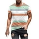 thumbnail image 1 of Camisetas de Manga Larga para Hombres Imprimir Fallow Cuello Redondo Camiseta, Moda Casual Manga Corta Mezcla de Algodón/Lino, 1 of 5