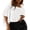 White, variant on SOMER Womens Tops Short Sleeve Blouse Summer Casual T Shirts Fashion Workout Beach Vacation Gym Clothes Oversized Basic Tee