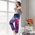 thumbnail image 5 of Cauagu Color Explosion Makeup Brush Pajama Pants for Women Loose Fit Wide Leg Trouser Pants Casual Elastic Waist Drawstring Lounge Pants, 5 of 6