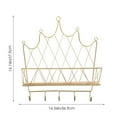 thumbnail image 2 of GOOHOCHY 1Pc Wall Storage Rack Decorative Storage Shelf with Hook for Bedroom (Golden), 2 of 8