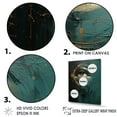thumbnail image 3 of Designart "Serene Emerald Eye Eclipse Moon" Moon Wall Art Living Room, 3 of 7