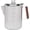 12 CUP, variant on Stainless Steel Camping Coffee Percolator with Treated Wood Handle & Clear Glass Lid, Stovetop Safe Outdoor Coffee Pot Without for Backpacking, RV, Hunting and Picnic Trips