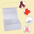 thumbnail image 7 of 4-Pack Magnetic Closure Gift Boxes, 9.5"x7"x4" White Party Favor Box with Lids for Birthday & Festival, 7 of 7