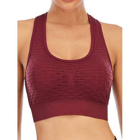 

FANNYC 1/3 Pack Women s Seamless Padded Sports Bra High Impact Support Yoga Bra Crop Top Stretch Comfort Longline Racerback Sports Bra For Running Active Gym Workout Fitness