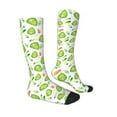 thumbnail image 3 of Balery Kawaii Avocado Printed Novelty Socks Men's Women's Crew Socks Sports Socks Knee High Socks Cotton Socks Quirky and Cool Socks, 3 of 9