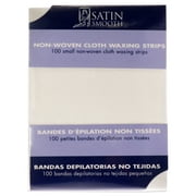Satin Smooth Small Non-Woven Cloth Waxing Strips 100 Pc Strips