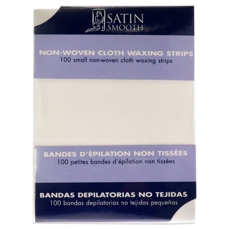 Satin Smooth Small Non-Woven Cloth Waxing Strips 100 Pc Strips