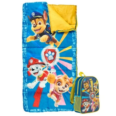 Paw Patrol 2pc Oxford Youth Sleeping Bag Set with Matching Backpack