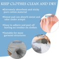 thumbnail image 5 of LinenLoon 120 Pcs Coussinets Anti-Transpiration pour Aisselles Coussinets Jetables en Coton Pur pour Femmes et Hommes Absorption de la Transpiration Confortables Extra Adhésifs Non Parfumés. Non Visibles, 5 of 5