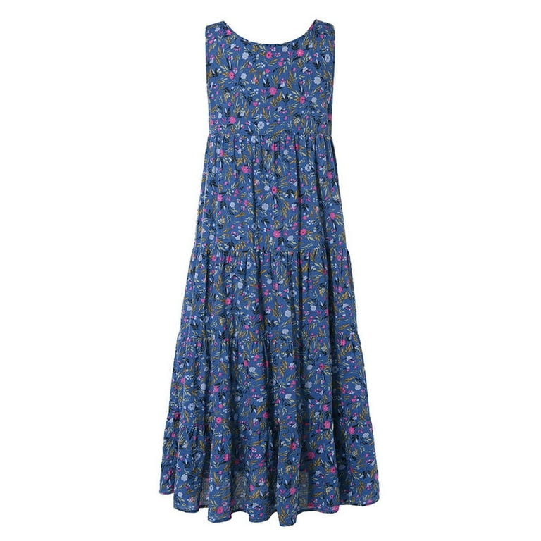 2022 Ethnic Floral Print Sexy Tank Sleeveless Summer Casual Women Maxi Dress 2022 Ethnic Floral Print Sexy Tank Sleeveless Summer Casual Women Maxi Dress