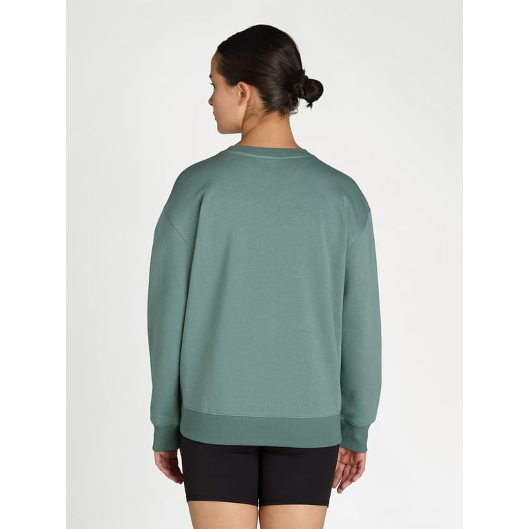 Athletic Works Women s Fleece Crewneck Sweatshirt Sizes XS XXXL Walmart
