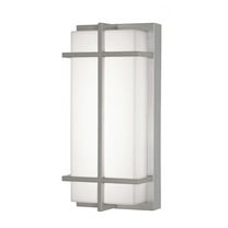 AFX  August LED Outdoor Sconce Painted Nickel, White - 12"