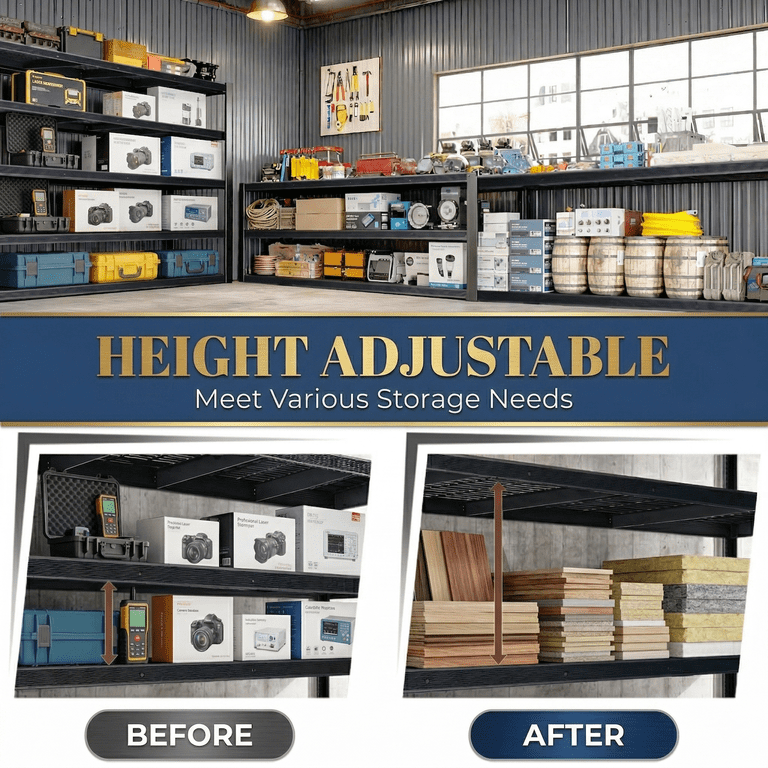 uberlyfe 84" Heavy Duty 5-Tier Garage Shelving, 3050 Lbs photo 4