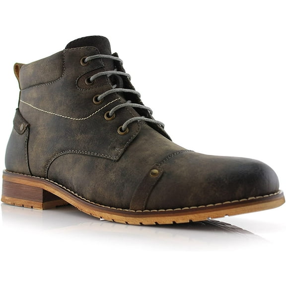 Ferro Aldo Colin MFA806033 Grey Color Men's Stylish Mid Top Boots For Work or Casual Wear