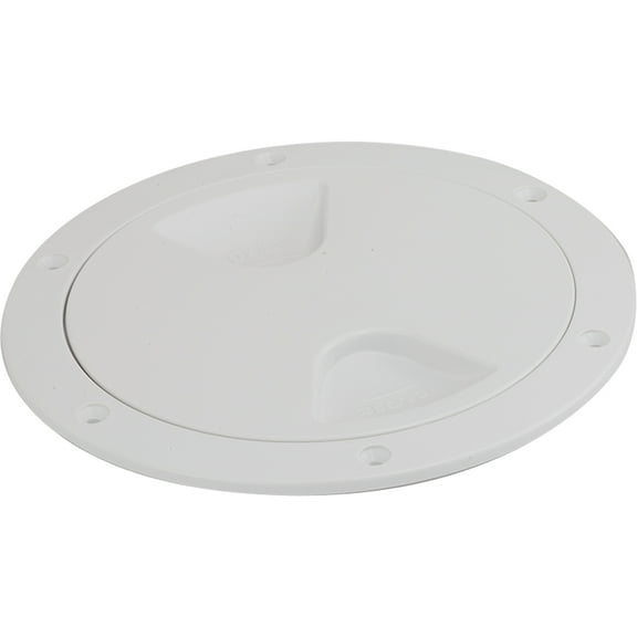 Sea-Dog Screw-Out Deck Plate - White - 6" | Bundle of 2