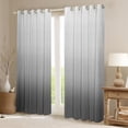 thumbnail image 2 of Feelyou Teens Abstract Ombre Curtains Pack of 2 (42x84 Each), Chic Grey Gradient Curtains Blackout, Modern Fashion Style Bedroom Curtains, Black Out Curtains Decor, 2 of 6