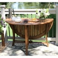 thumbnail image 3 of Outdoor Interiors Round Folding Table, 48-Inch, Brown, 3 of 3