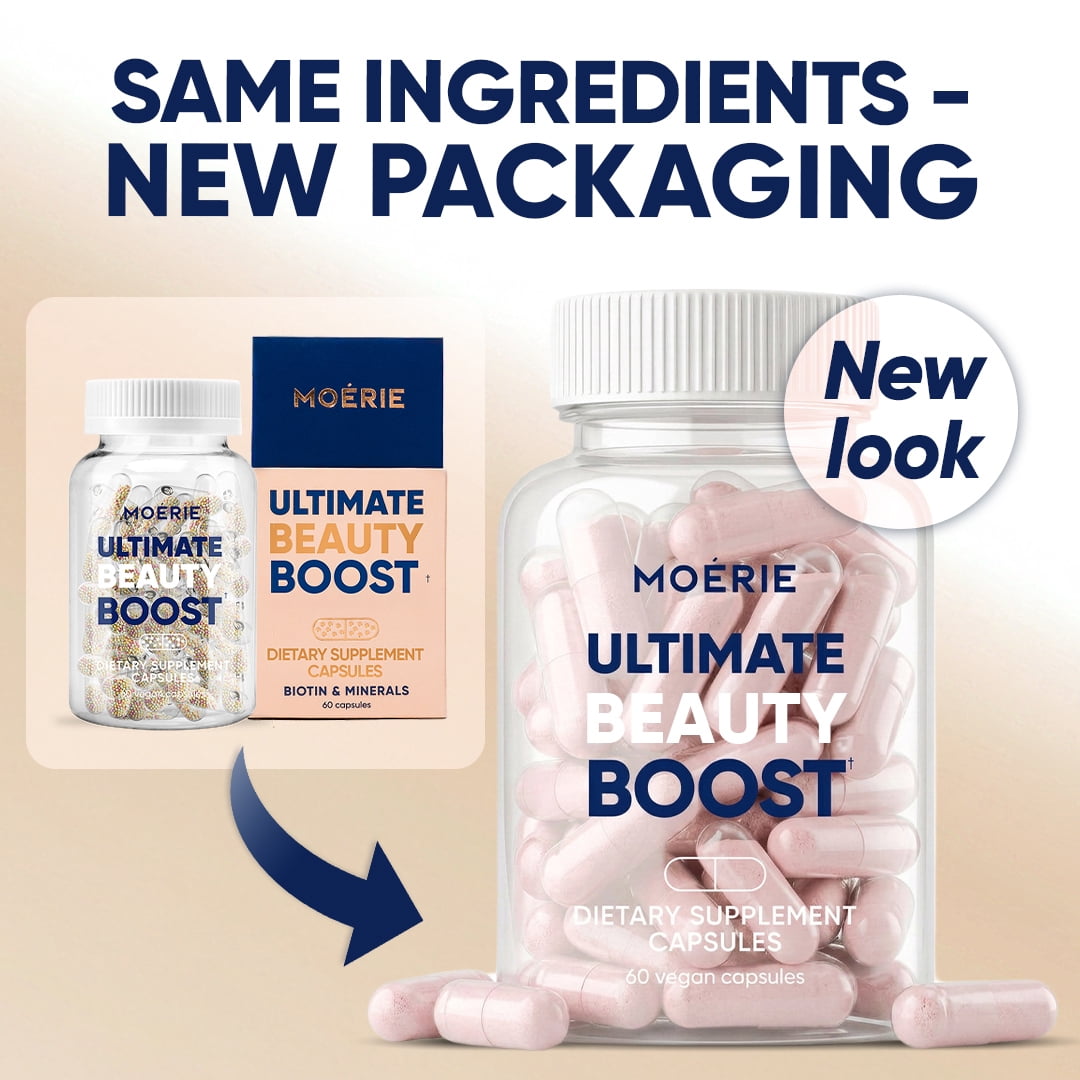 MOÉRIE Ultimate Beauty Boost Hair Growth Supplements, 6 pack - 360 capsules