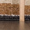 thumbnail image 3 of Hauteloom Brad Living Room, Bedroom Area Rug - Contemporary - Plush Pile - White, Black - 2' x 3', 3 of 12