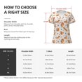 thumbnail image 5 of Naloa Cute Squirrel Fall Print T-Shirts Short Sleeve V Neck Tees for Women Fashion Tops Trendy Lightweight Soft Casual Summer Outfits Clothes, 5 of 5
