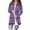 Purple, variant on Fanxing Plus Size Striped Cardigan for Women Casual Open Front Long Shrug 2025 Fall Lightweight Jackets Black 5XL
