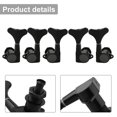 thumbnail image 3 of A Set 5Pcs Fish Tail Buttons Bass String Tuners Tuning Pegs Keys Machine Heads 3L2R Black, 3 of 9