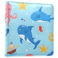 thumbnail image 2 of Leather Cover Photo Album 80 Pockets 4x6 Photos Bookshelf Picture Album Octopus Fish Ship Starfish, 2 of 9