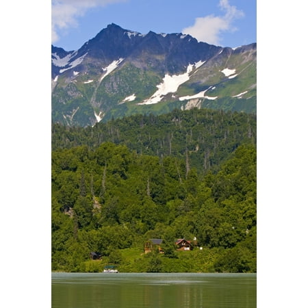 Scenic View Of Redoubt Bay Lodge On The Shore Of Big River Lakes In The Redoubt Bay State Critical Habitat Area Southcentral Alaska Canvas Art - Jeff Schultz  Design Pics (22 x (Best Lakes In Bay Area)
