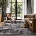 thumbnail image 2 of FairOnly Grey 5'x7'Abstract Machine Washable Area Rug Pet Friendly Low Pile Non Slip Contemporary Floor Rug for Living Room Bedroom Kitchen, 2 of 8