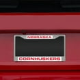 thumbnail image 3 of Nebraska NCAA Huskers Chrome Metal (Set of 2) Laser Cut License Plate Frames, 3 of 6