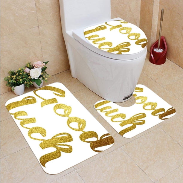 XDDJA Going Away Party Good Luck Wish Note Hand Written Lettering Greeting Card 3 Piece Bathroom ...
