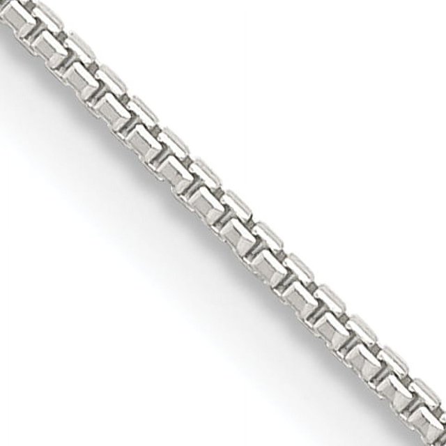 925 Sterling Silver 1mm 8 Sided Box Chain Necklace Pendant Charm Octagonal
