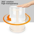 thumbnail image 4 of Doll Rotating Clear Display Case, Transparent Figures Doll Protective Storage Box Storage Solution for Dolls Miniatures and Jewelry, 4 of 7