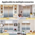 thumbnail image 6 of Brown Grey Ombre Kitchen Curtains 96 Inch Length, Modern Abstract Art Aesthetics Grommet Top Bedroom Living Room Curtains, Light Filtering Cafe Curtain Drapes 2 Panels Set 104''x96'', 6 of 9