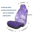 thumbnail image 3 of Balery Snowfall Sky White Purple Funda de Asiento para Auto con Diseño - Cubierta Frontal Suave y Transpirable con Protector Antideslizante- 1 Unidad, 3 of 5
