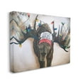 thumbnail image 3 of Stupell Industries Holiday Lights Moose Antlers Deck The Halls Hat Canvas Wall Art, 20 x 16, Design by Kamdon Kreations, 3 of 5