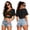 Black, variant on Soccer Cup 2026 Jersey Crop Tops GERMANY Soccer with V Neck Short Sleeves Featuring Breathable Fabric for Game Day Parties Tailgating Events Beach Outings Black L