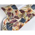 thumbnail image 3 of Geometric Floral Bed Runner Set, Spots and Hexagon Ornamented Springtime Garden Flowers Print, Decorative Bedding Scarf & a Pillow Sham for Hotels Homes, Twin, Pistachio Green Eggshell, by Ambesonne, 3 of 3