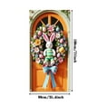 thumbnail image 3 of SLYNSHome Easter Door Cover for Front Door Spring Decorations Easter Bunny Door Cover Rabbit Easter Holiday Party Photography Background Decor, 3 of 6