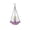 Purple, variant on Solar Hanging Bird Bath Fountain, Solar Cascade Hanging Bird Bath for Outdoor Garden Backyard Patio Lawn, Bird Bath Bowl with Solar Powered Pump